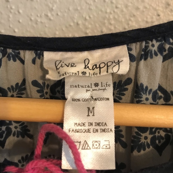 Natural Life 3/4 Sleeve Peasant Style Top   Medium - Picture 4 of 8